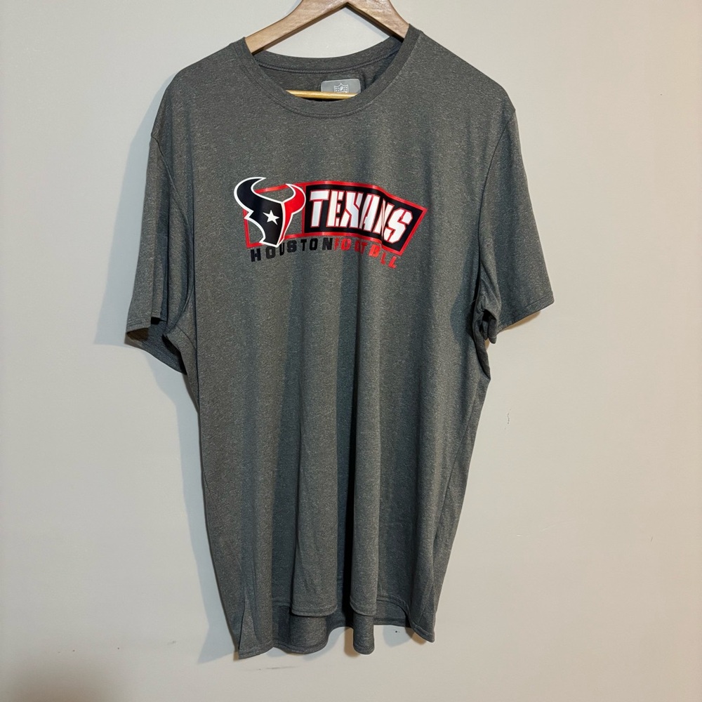 NFL Houston Texans Football Dark Gray T-Shirt | Mens Size XXL